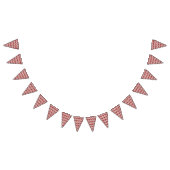 Een rood tapijt met een getextureerd patroon is ve vlaggetjes (Alle)