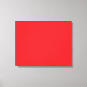 Een rood vierkant omsloten door een dunne witte ra canvas afdruk (Voorkant)