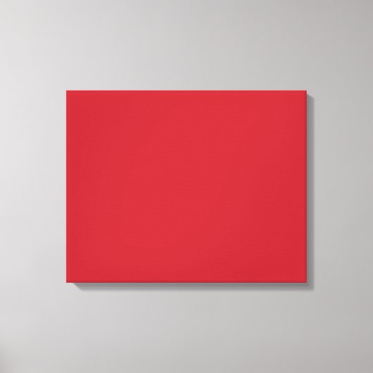 Een rood vierkant omsloten door een dunne witte ra canvas afdruk (Voorkant)