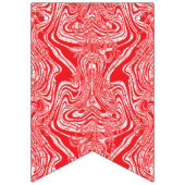 Een rood-wit afbeelding van een patroon op een wit vlaggetjes (Tweede vlag)