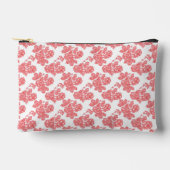 Een rood-wit bloempatroon op een witte achtergrond etui (Voorkant)