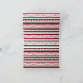 Een rood-wit gestreept patroon bedankkaart (Binnen)