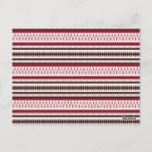 Een rood-wit gestreept patroon briefkaart (Achterkant)