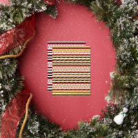 Een rood-wit gestreept patroon