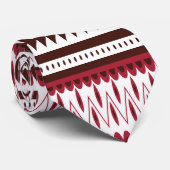 Een rood-wit gestreept patroon stropdas (Opgerold)