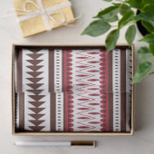 Een rood-wit gestreept patroon tissuepapier (Geschenk)