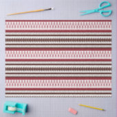 Een rood-wit gestreept patroon tissuepapier (Craft)