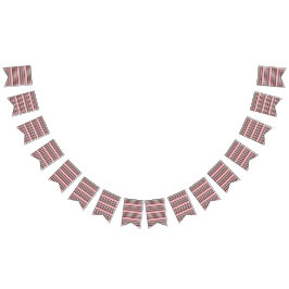 Een rood-wit gestreept patroon vlaggetjes