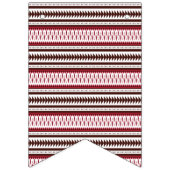 Een rood-wit gestreept patroon vlaggetjes (Tweede vlag)