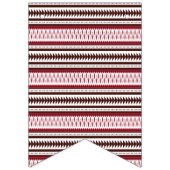 Een rood-wit gestreept patroon vlaggetjes (Eerste vlag)