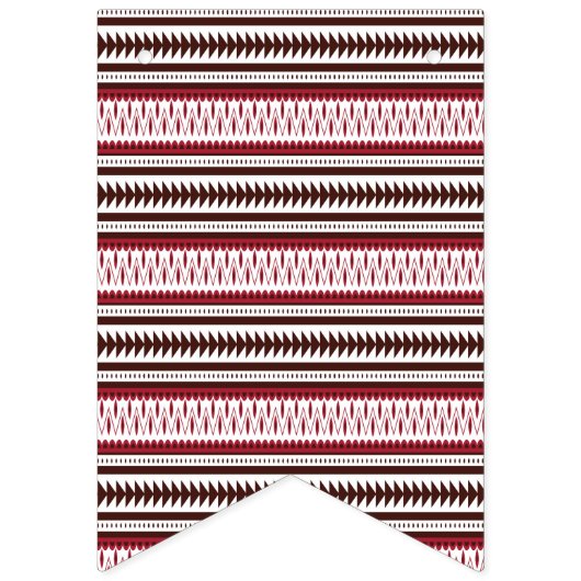 Een rood-wit gestreept patroon vlaggetjes (Eerste vlag)