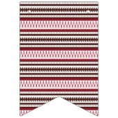 Een rood-wit gestreept patroon vlaggetjes (Derde vlag)