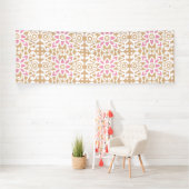 Een rood-wit patroonbeeld met een diamant spandoek (Insitu)
