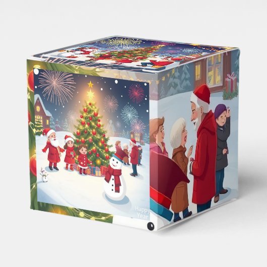 Een roodharige feestdag: Kerstmis en N Bedankdoosjes (Voorkant Zijde)