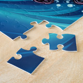 Een roodharige zeemeermin kinderen legpuzzel (Zijkant)