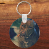 Een roodsnoepstip die een sigaar kauwt sleutelhanger (Voorkant)