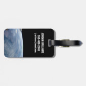 Een rookpluim boven tropisch zuidelijk Afrika. Bagagelabel (Achterkant horizontaal)