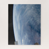 Een rookpluim boven tropisch zuidelijk Afrika. Legpuzzel (Verticaal)