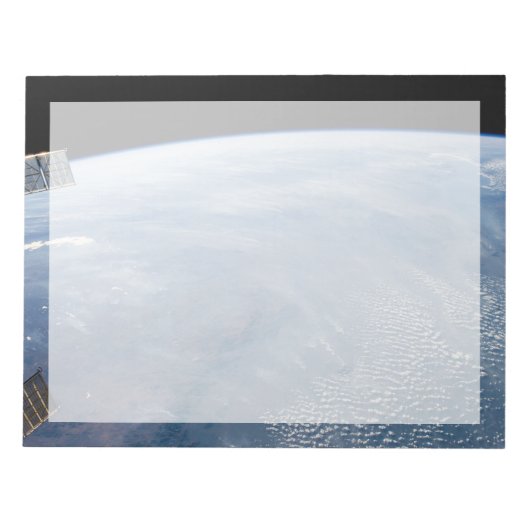 Een rookpluim boven tropisch zuidelijk Afrika. Notitieblok (Voorkant)