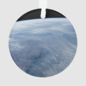 Een rookpluim boven tropisch zuidelijk Afrika. Ornament (achterkant)