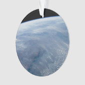 Een rookpluim boven tropisch zuidelijk Afrika. Ornament (voorkant)