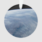 Een rookpluim boven tropisch zuidelijk Afrika. Ornament (voorkant)