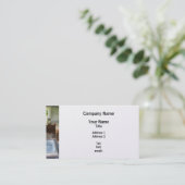 Eén Room Schoolhouse met Boek Visitekaartje (Staand voorkant)