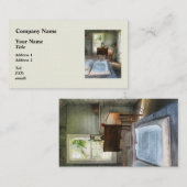 Eén Room Schoolhouse met Boek Visitekaartje (Voorkant / Achterkant)