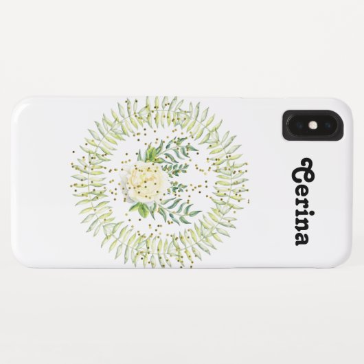 Een Roos A Wreath & Sparkles Case-Mate iPhone Case (Achterkant (horizontaal))