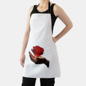 Een Roos drukt liefde uit Schort (Insitu)