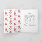Eén Roos, één Moederdag Kaart (Binnen)
