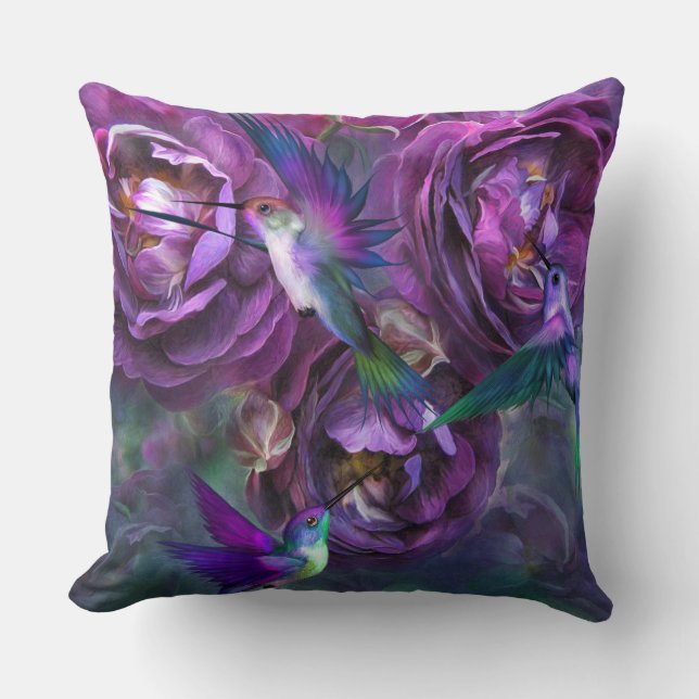 Een Roos genaamd Violette Art Decorator Pillow Kussen (Voorkant)
