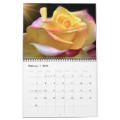 Een Roos gevulde agenda Kalender (Feb 2027)