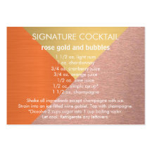 Een Roos Goud Koper Handtekening Bruiloft Drink Re