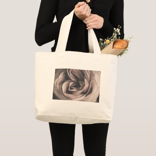 Een roos grote tote bag (Voorkant (product))