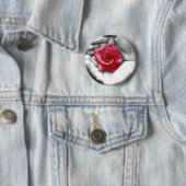 Een Roos in de hand 2 Ronde Button 5,7 Cm (In situ)