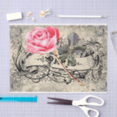 Een roos in Parijs Tissuepapier (Craft)