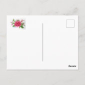 Een Roos is een briefkaart van de de groet van het (Achterkant)