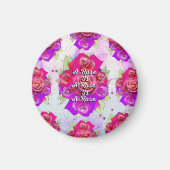 Een Roos is een Roos is een Roos Magneet (Voorkant)