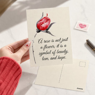 Een Roos Is Niet Alleen Een Bloem Inspirerende Cit Briefkaart
