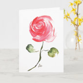 Eén Roos, Kaart op de geboorte (Gele Bloem)