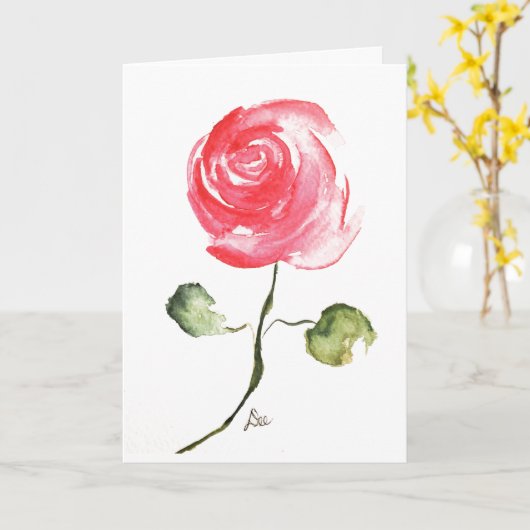 Eén Roos, Kaart op de geboorte (Gele Bloem)