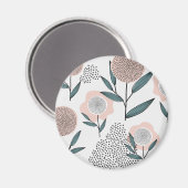 Een roos magneet (Voorkant / Achterkant)