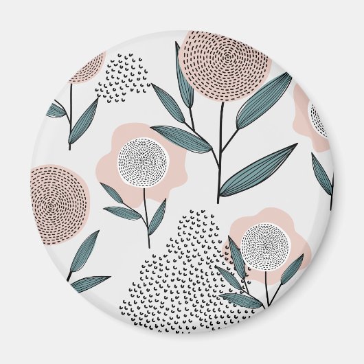 Een roos magneet (Voorkant)