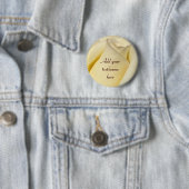 Eén Roos_ Ronde Button 5,7 Cm (In situ)