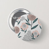 Een roos ronde button 5,7 cm (Voorkant /achterkant)