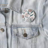 Een roos ronde button 5,7 cm (In situ)