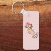 Een roos sleutelhanger (Voorkant)