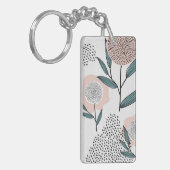 Een roos sleutelhanger (Voorkant Links)