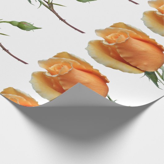 Eén roos snijden cadeaupapier (Hoek)